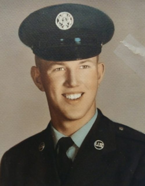 Lister is pictured while attending his basic training at Lackland Air Force Base in San Antonio, Texas in 1956. Courtesy of Raymond Lister