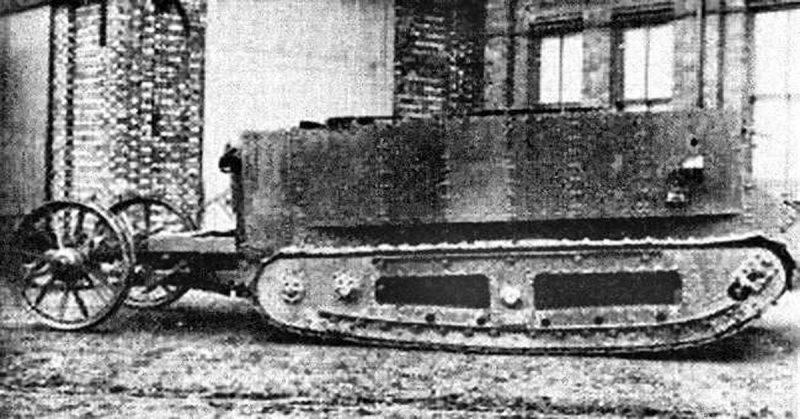 Little Willie, one of the early tank prototypes.