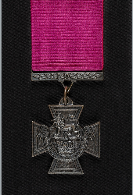 Victoria Cross against a black backdrop