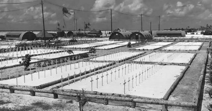 Cemetery at Tarawa.