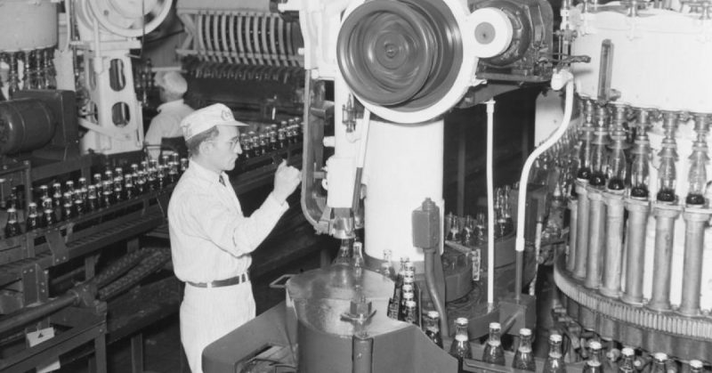 Bottling plant of Coca-Cola Canada Ltd. January 8, 1941. Montreal, Canada.
