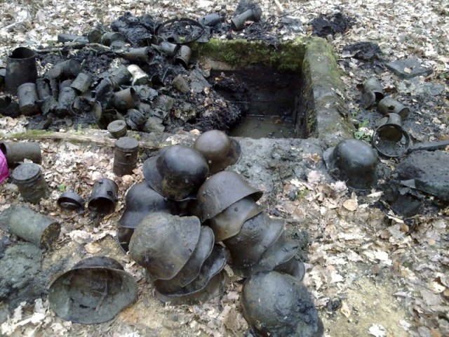 This cache was found after a letter was found from WW1.