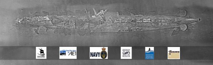 Sonar image of Lost HMAS AE1. By Fugro NV – CC BY-SA 4.0