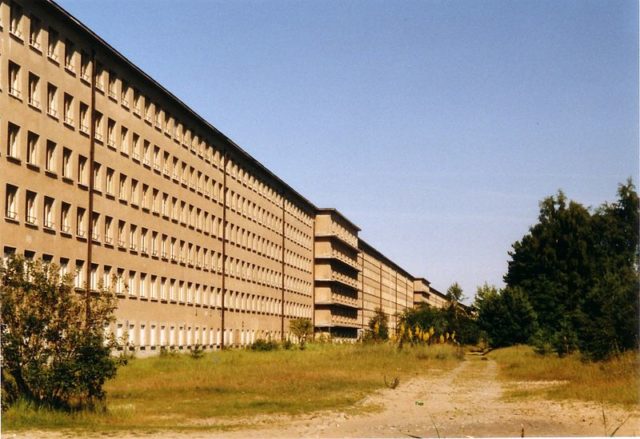 It was intended as an immense holiday camp, the largest in the world at nearly three miles long, stretching in a sandy arc along the Baltic Sea.