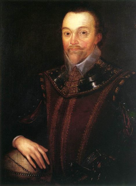 Sir Francis Drake in Buckland Abbey16th century, oil on canvas, by Marcus Gheeraerts the Younger