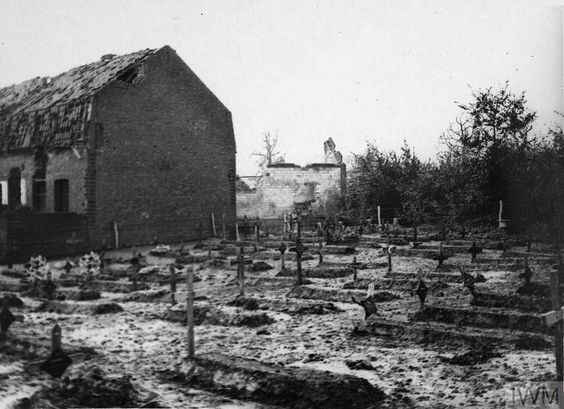 War graves at Aix-Noulette 28 Oct 1917. It would be reasonable to think that men who died from their wounds at the malterie would have been buried here.