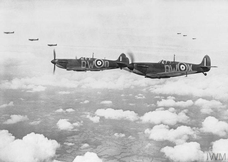 Spitfires during Battle of Britain. IWM