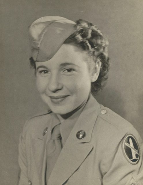 Doris Van Wickel enlisted in the Women’s Army Corps during World War II and served as an intelligence research analyst. After her husband passed away in 1953, she went to work for the CIA. Courtesy of Bruce Berger
