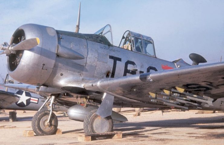 A USAF T-6 aircraft in Korea