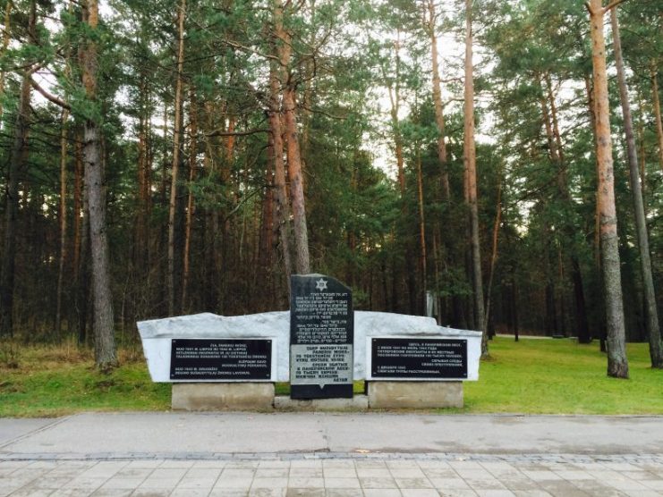 Between July 1941 and July 1944, approximately 70,000 people of whom over half were Jewish were murdered at this site. Photo: ©Suzanne Make.