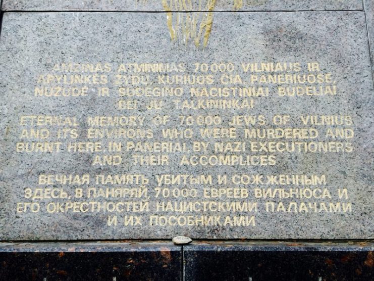 Vilnius Jews who survived made efforts to preserve the memory of the Holocaust victims in Paneriai. Photo: ©Suzanne Make.