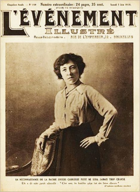 Gabrielle Petit on the cover of L'Événement Illustré