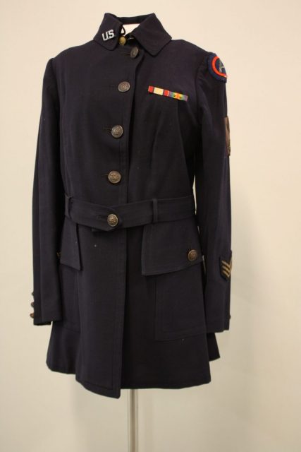 Tunic worn by Grace Banker, Chief Operator of the U.S. Signal Corps Women Telephone Operators. Photo credits: National WWI Museum and Memorial