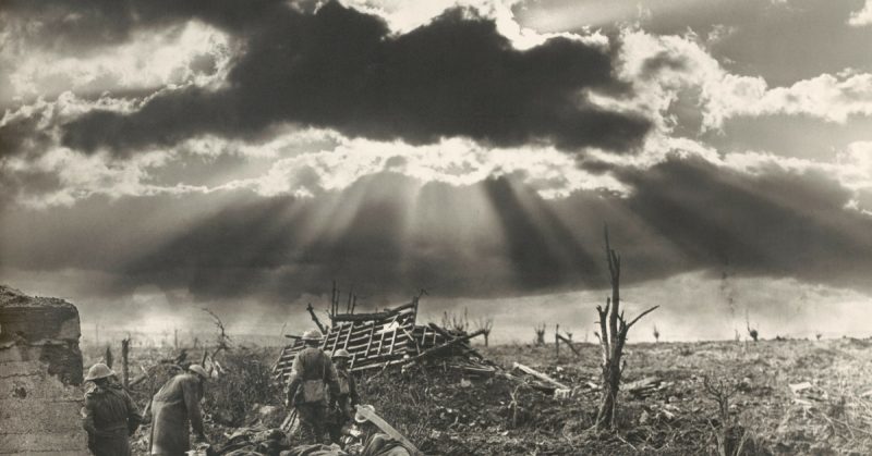 The morning after the first battle of Paschendaele. Photo by Frank Hurley.