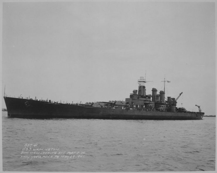 Washington on 29 May 1941 shortly after commissioning on 15 May