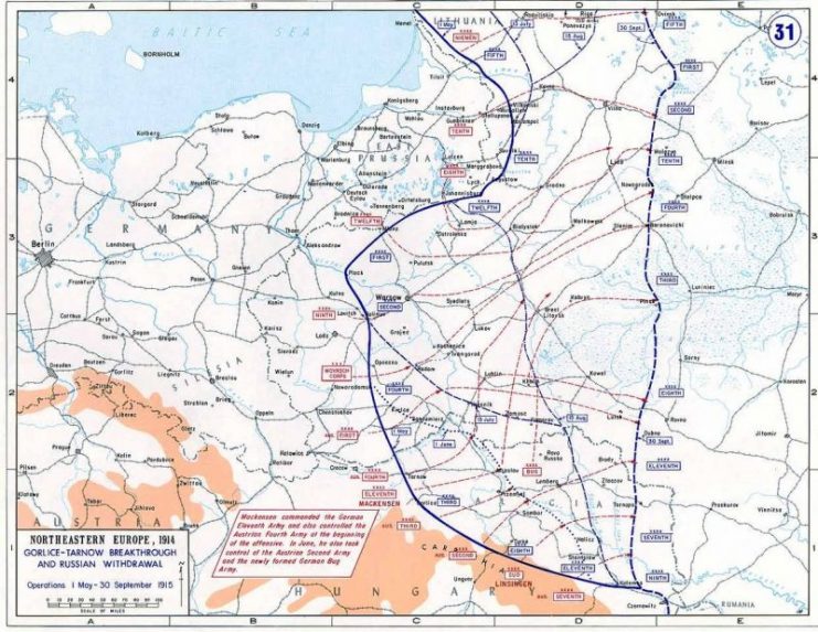 Eastern Front 1915. Gorlice-Tarnów Breakthrough.