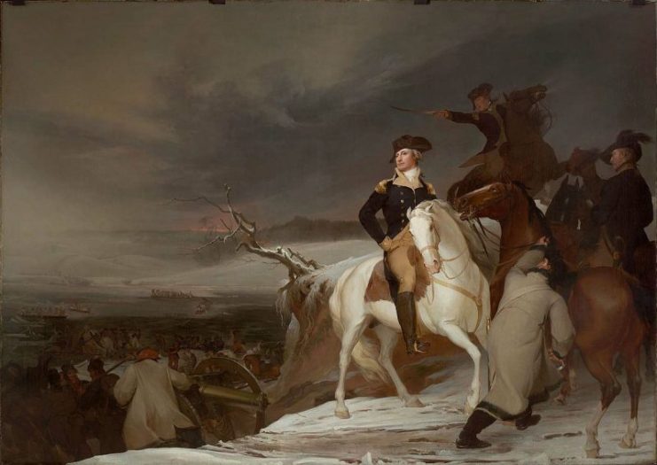 Passage of the Delaware, painting by American Thomas Sully, 1819