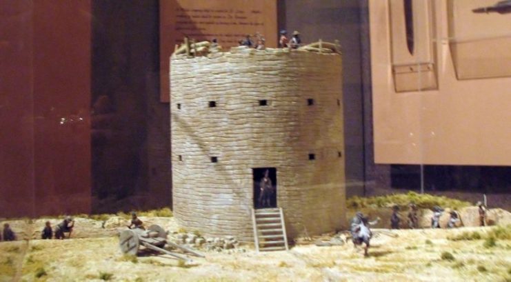 Diorama in the Missouri State Capitol showing Fort San Carlos and the attack. Photo: Americasroof / CC-BY-SA 3.0