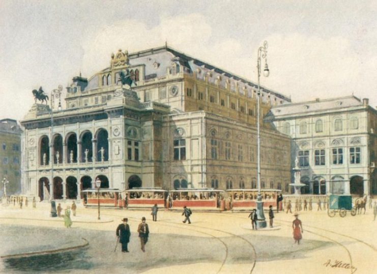 Hitler’s painting Vienna State Opera House