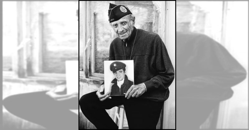 Stanley Feltman of Coram with his Army Air Corps portrait from 1943. Photo credits: David Paone