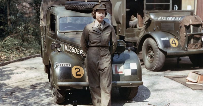 Princess Elizabeth as Mechanic and Driver. Photo Credit. © IWM