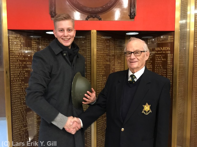 The author and Vic Knibb after the interview for this article at the Union Jack Club, December 2017. Photo: Lars Erik Y. Gill.