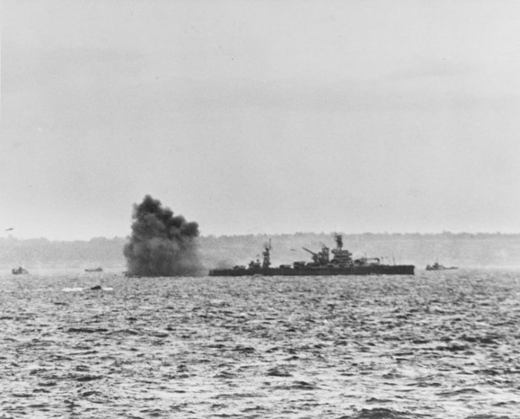 Arkansas shelling shore batteries.