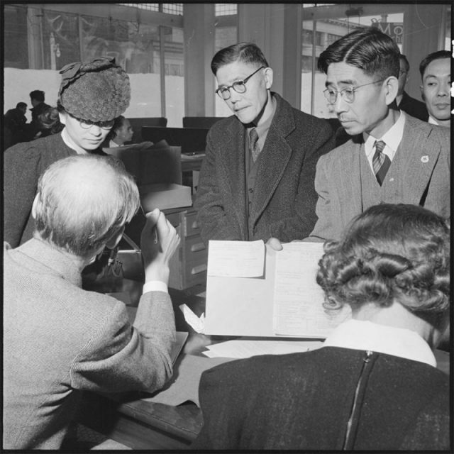 Registration in San Francisco, California. National Archives