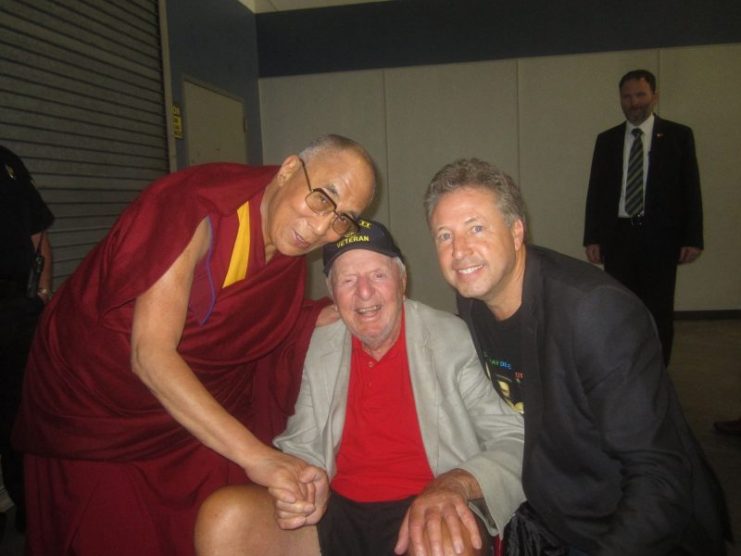 Sidney Walton with the Dalai Lama. Photo credit: Sidney Walton gosidneygo.com
