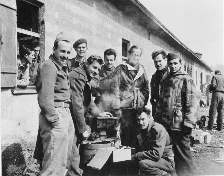 Allied prisoners of war at Stalag VII A Moosburg, Germany.