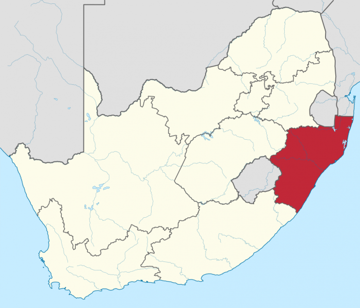 Location of KwaZulu-Natal in South Africa. Photo: TUBS / CC-BY-SA 3.0
