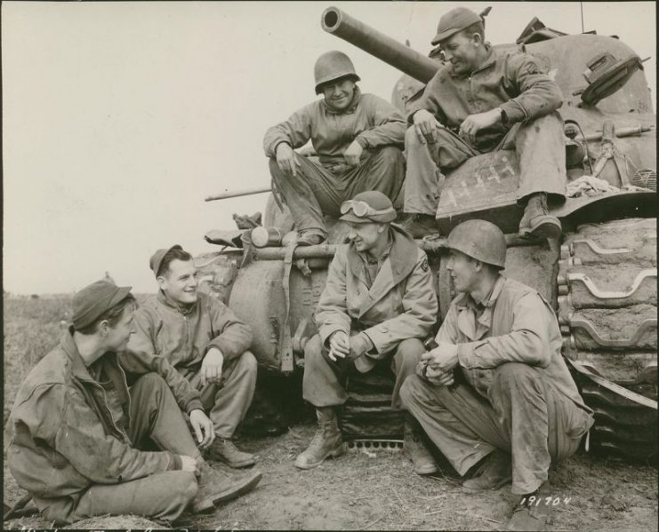 191st Tank Battalion, US Army at the Anzio Beachhead in 1944.