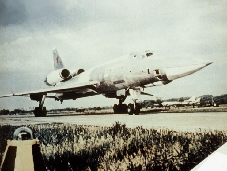 A parked Tupolev Tu-22.