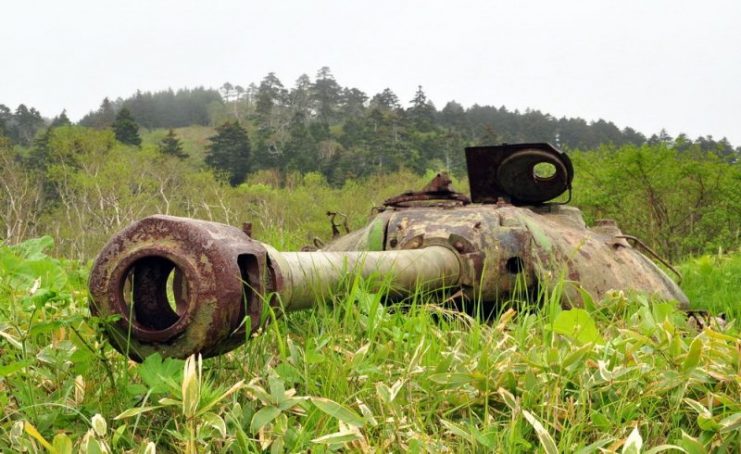 The big caliber of the gun allowed to stowage “only” 28 shells inside. Photo: Yury Maksimov