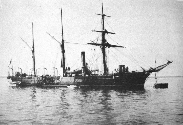 The French gunboat Comète