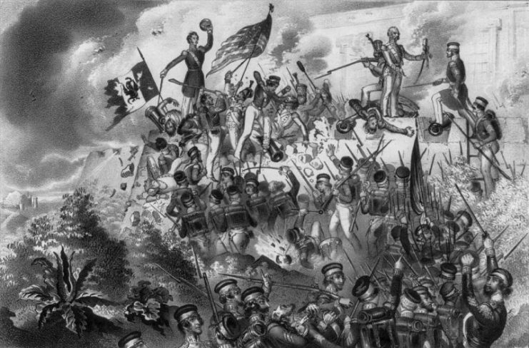 “Storming of Chapultepec in Mexico”