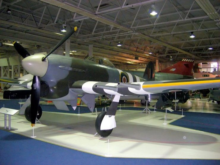 Hawker Typhoon MN235 at RAF Museum. Photo: Hohum / CC BY-SA 3.0