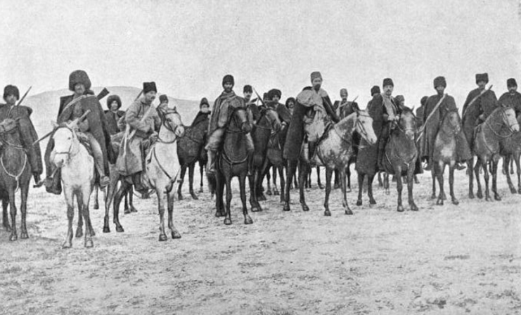 Staff of Armenian volunteer units pictured in 1914