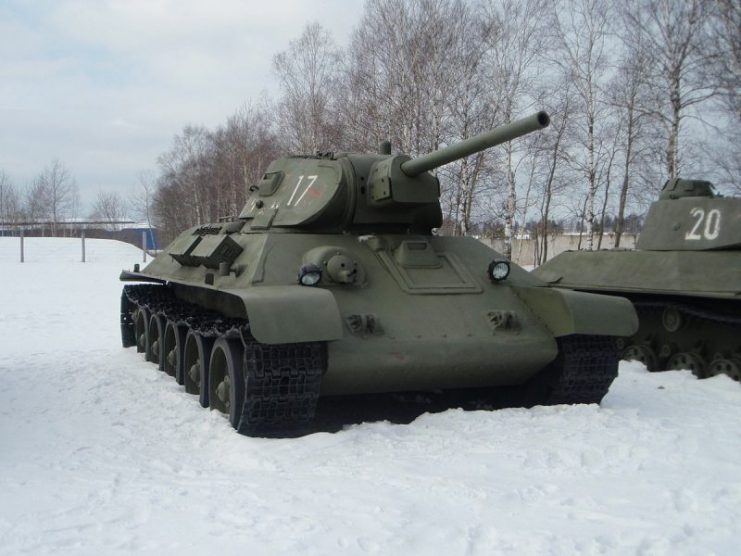 T-34 model 1941 in the Tank Museum, Kubinka.