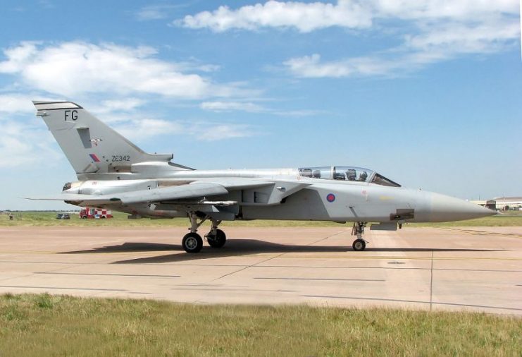 Royal Air Force Tornado F3, an aircraft used by the RAF in the Gulf War.