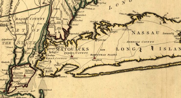 1780 Map of Long Island.