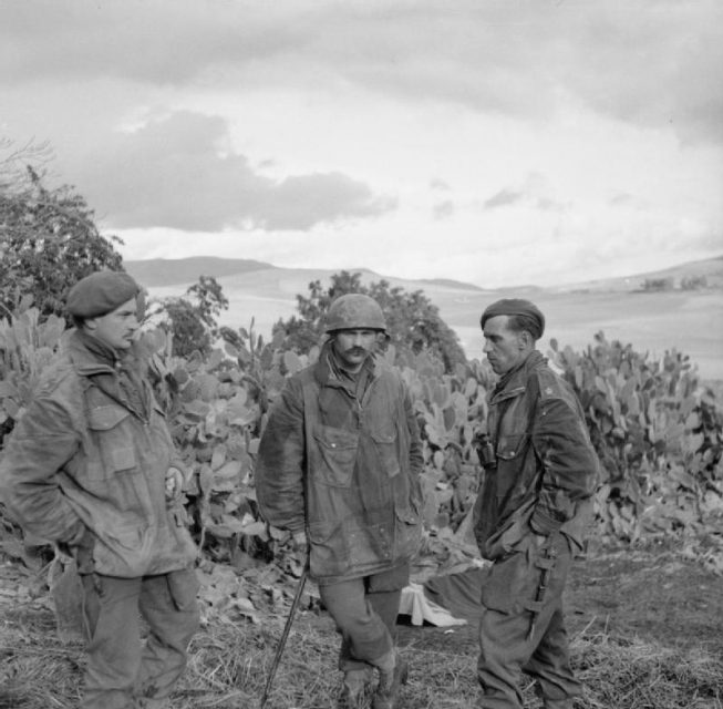 Officers from the 2nd Battalion, Parachute Regiment.