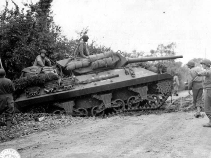 M10 named “Accident” of Company ‘A’, 703rd Tank Destroyer Battalion – Saint Jean de Daye 11 July 1944