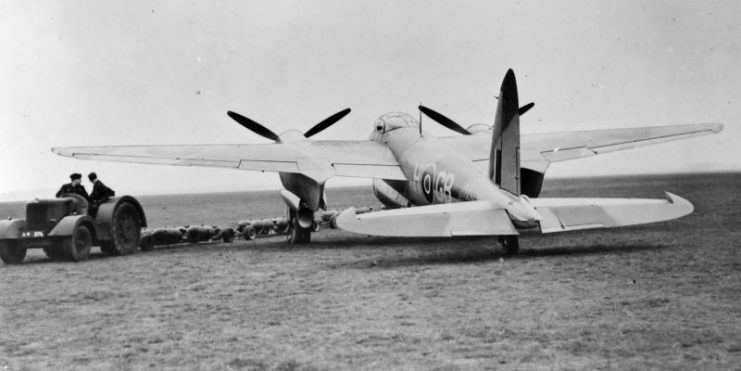 Mosquito B Mk IV coded GB-H of No. 105 Squadon RAF