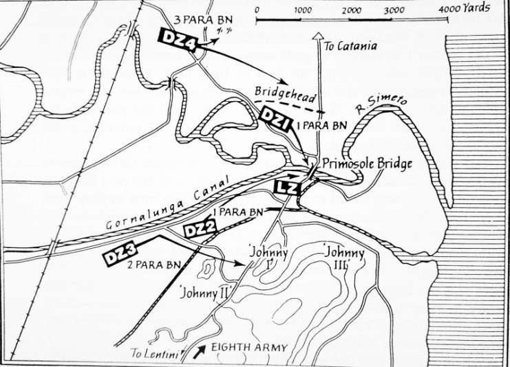 Map – Drop Zones. Photo provided by the author