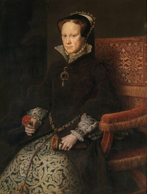 Mary, portrait by Antonis Mor, 1554
