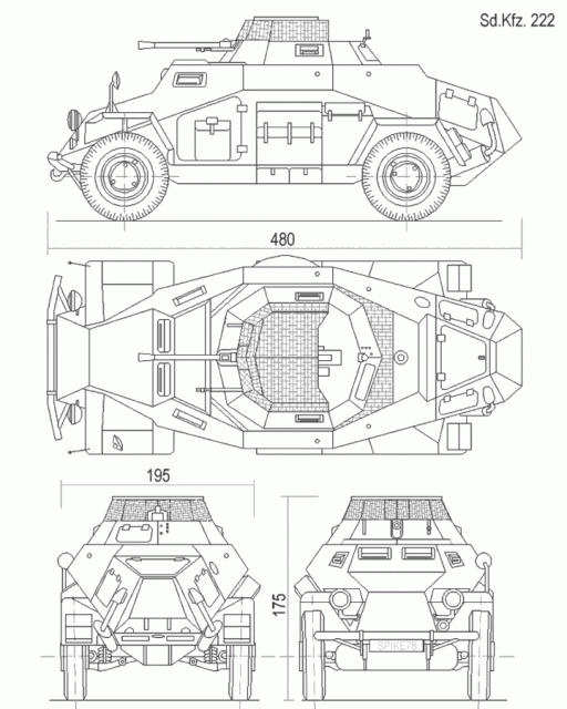 Sd.Kfz. 222 Leichter Panzerspähwagen. Image: Spike Rendchen / CC-BY-SA 3.0