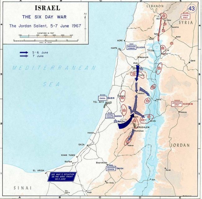 1967 Six Day War – The Jordan salient