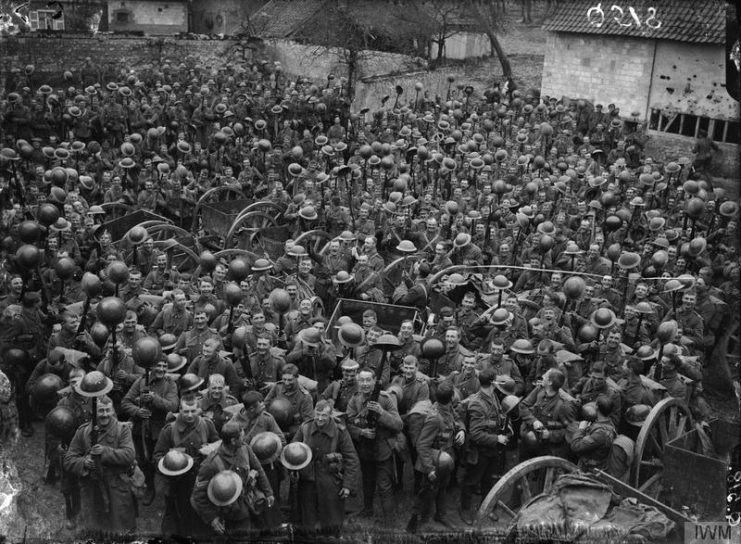 British Army at the western front during WWI.