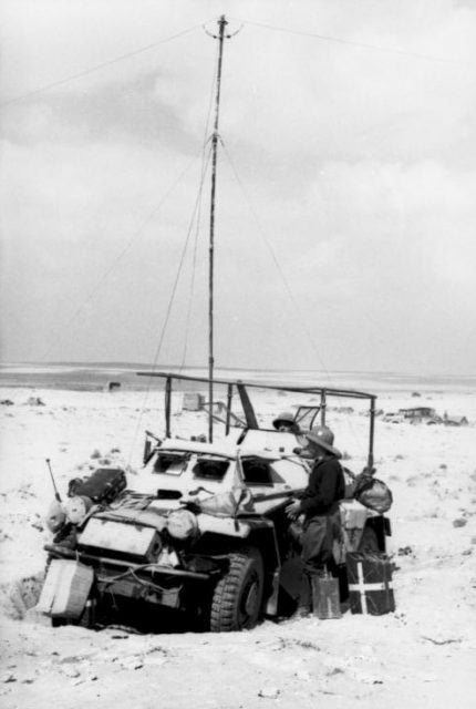 SdKfz 223 in North Africa, 1941. Photo: Bundesarchiv, Bild 101I-424-0269-17 / Böcker / CC-BY-SA 3.0